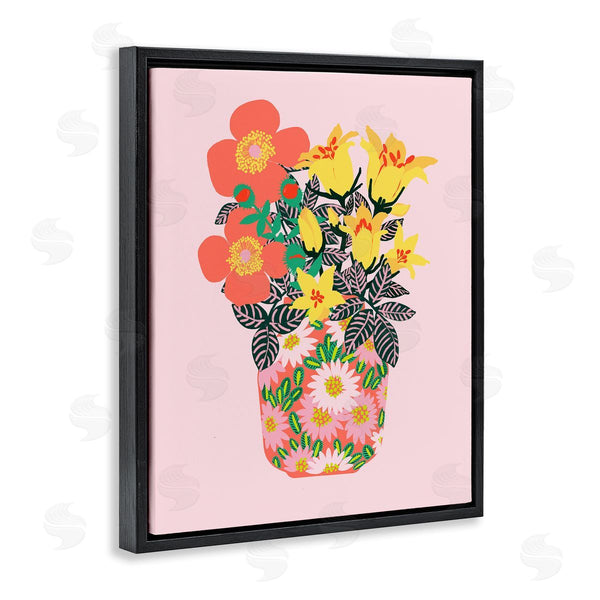 Stupell Industries Pragya Kothari | Pink Modern Bouquet