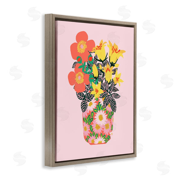 Stupell Industries Pragya Kothari | Pink Modern Bouquet