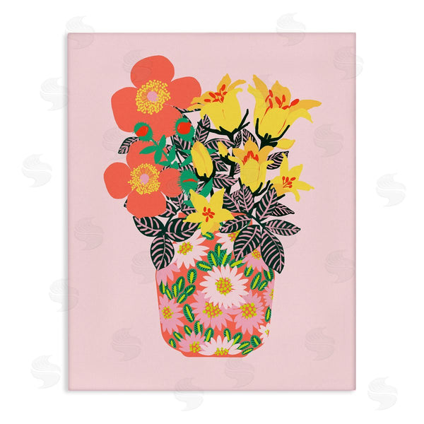 stupell industries Pragya Kothari | Pink Modern Bouquet