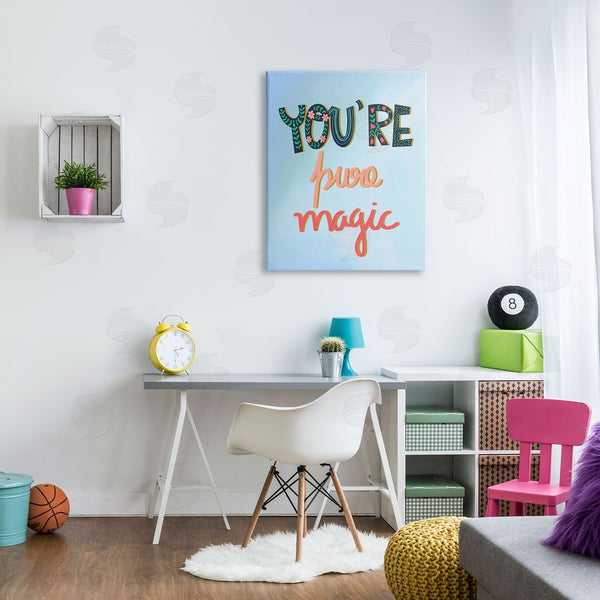 Stupell Industries Pragya Kothari | Pure Magic Floral Phrase Wall Art