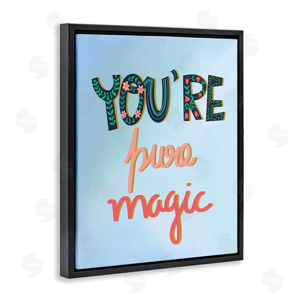 Stupell Industries Pragya Kothari | Pure Magic Floral Phrase Wall Art