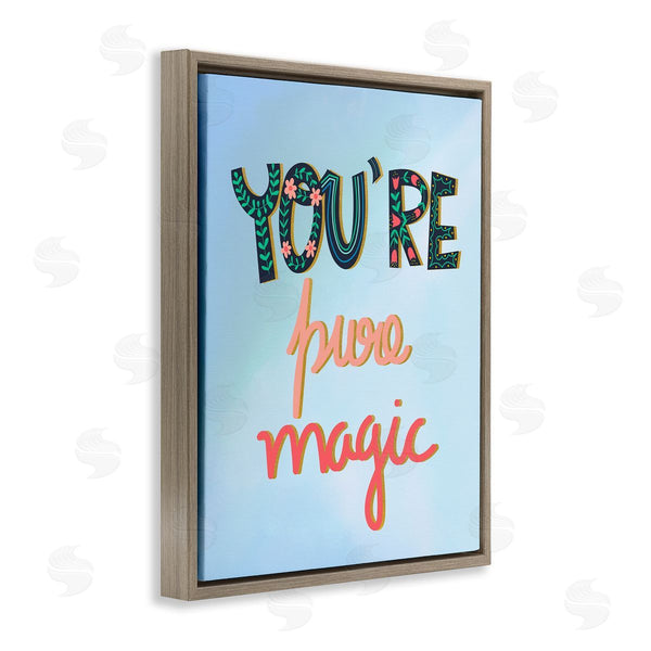 Stupell Industries Pragya Kothari | Pure Magic Floral Phrase Wall Art