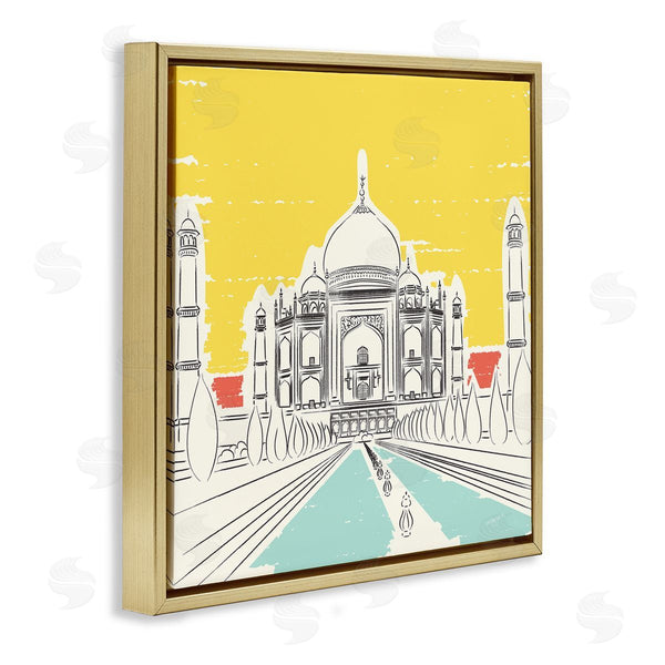 Stupell Industries Pragya Kothari | Taj Mahal Architecture