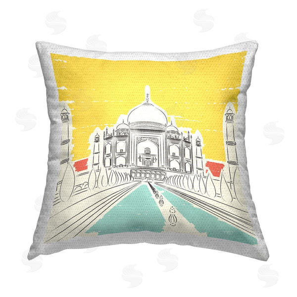 Stupell Industries Pragya Kothari | Taj Mahal Architecture Printed Throw Pillow