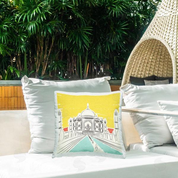 Stupell Industries Pragya Kothari | Taj Mahal Architecture Printed Throw Pillow