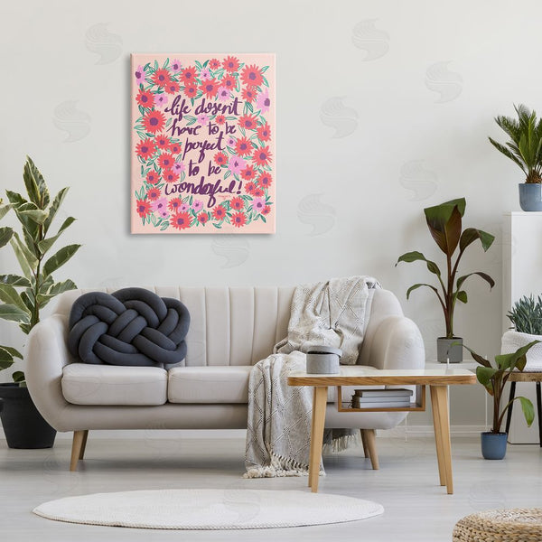 Stupell Industries Pragya Kothari | Uplifting Floral Phrase Wall Art