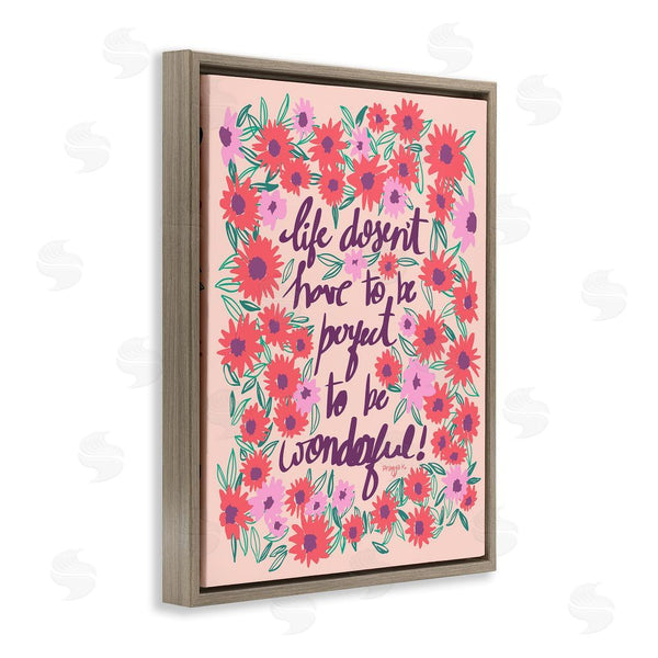 Stupell Industries Pragya Kothari | Uplifting Floral Phrase Wall Art
