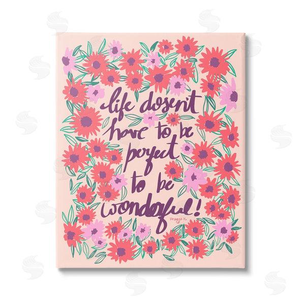 stupell industries Pragya Kothari | Uplifting Floral Phrase Wall Art