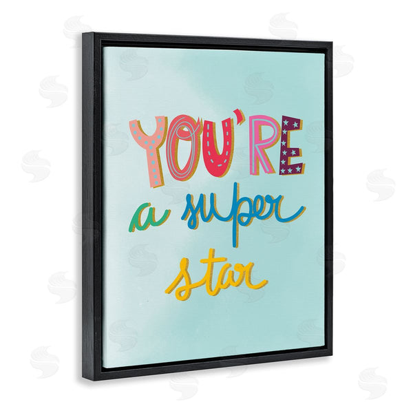 Stupell Industries Pragya Kothari | Uplifting Super Star Phrase Wall Art