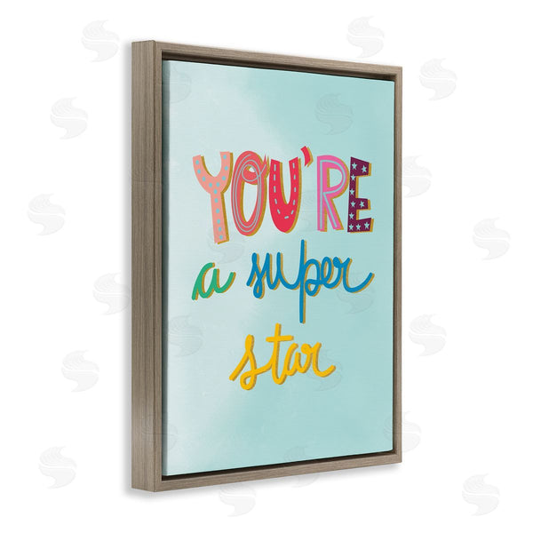 Stupell Industries Pragya Kothari | Uplifting Super Star Phrase Wall Art