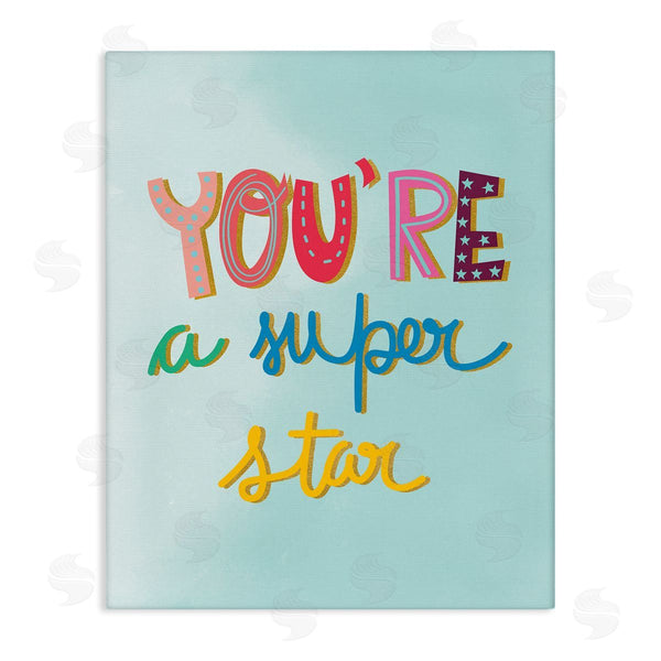 stupell industries Pragya Kothari | Uplifting Super Star Phrase Wall Art