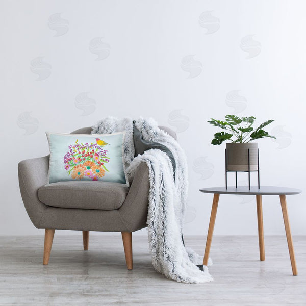 Stupell Industries Pragya Kothari | Vivid Blooms & Bird