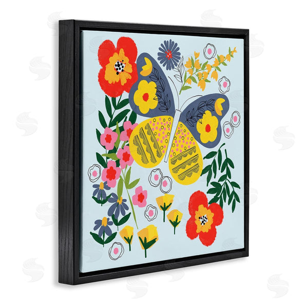 Stupell Industries Pragya Kothari | Vivid Poppies & Butterfly
