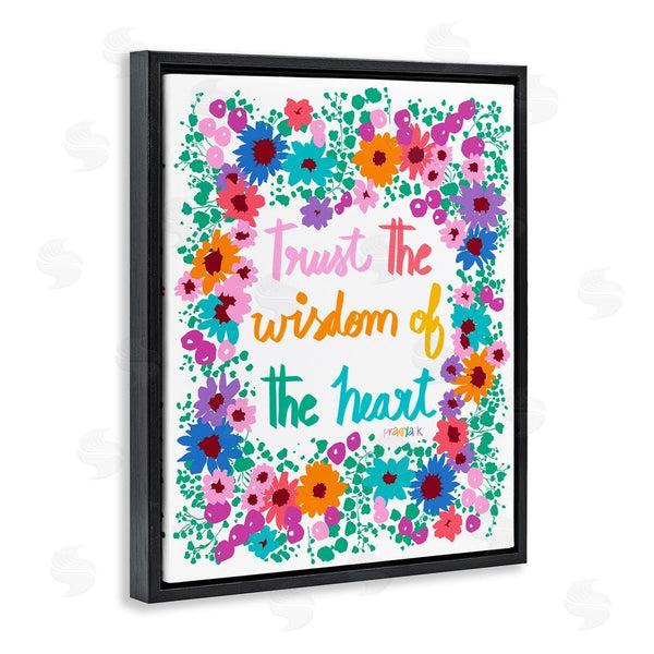 Stupell Industries Pragya Kothari | Wisdom Of Heart Phrase Wall Art