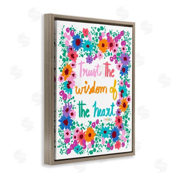 Stupell Industries Pragya Kothari | Wisdom Of Heart Phrase Wall Art