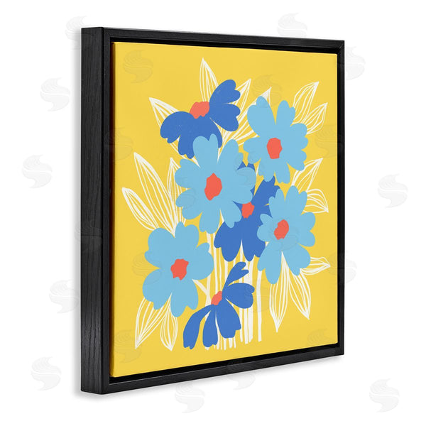 Stupell Industries Pragya Kothari | Yellow & Blue Florals