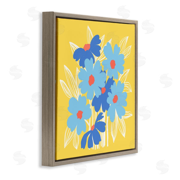 Stupell Industries Pragya Kothari | Yellow & Blue Florals