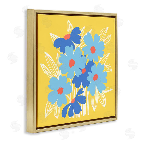 Stupell Industries Pragya Kothari | Yellow & Blue Florals
