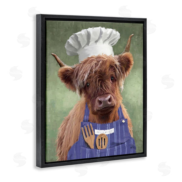 Stupell Industries PSL Art | Highland Cattle Chef Wall Art