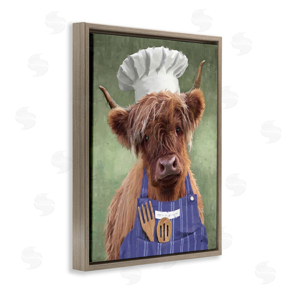 Stupell Industries PSL Art | Highland Cattle Chef Wall Art