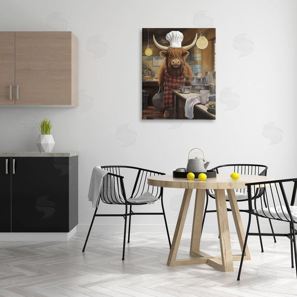 Stupell Industries PSL Art | Longhorn Chef In Kitchen Wall Art