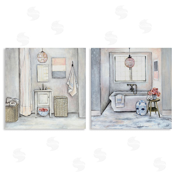 stupell industries R. Rig | Bathroom Interior Soft Cottage Design