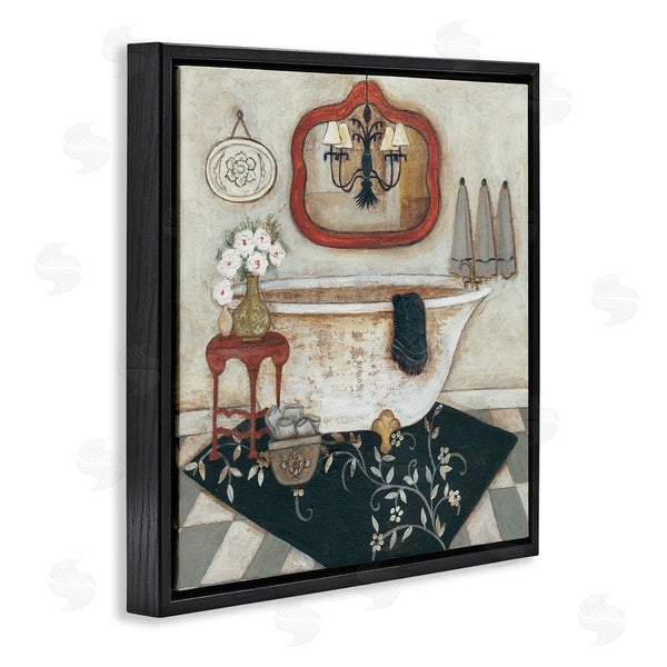Stupell Industries R. Rig | Bathroom Interior Soft Vintage Home Charm