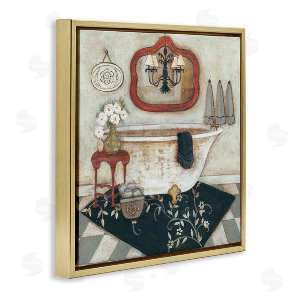 Stupell Industries R. Rig | Bathroom Interior Soft Vintage Home Charm