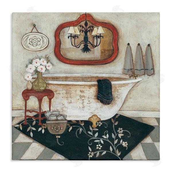 stupell industries R. Rig | Bathroom Interior Soft Vintage Home Charm