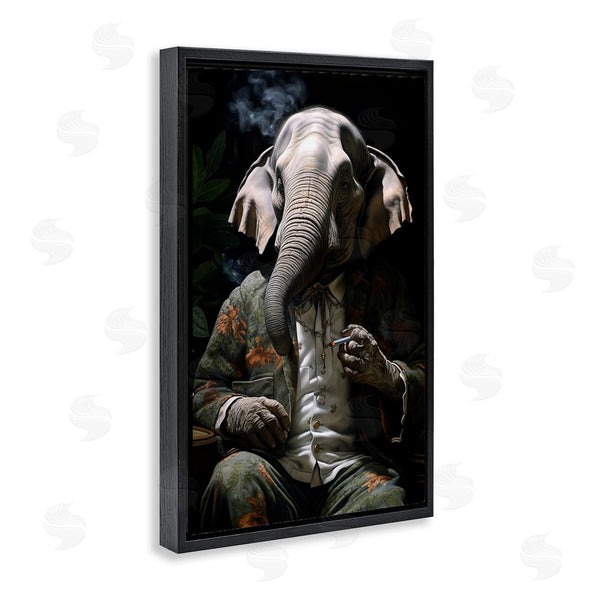 Stupell Industries R3darch0n | Elephant Smoking Cigarette