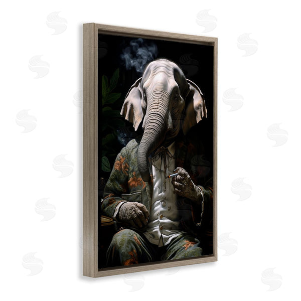 Stupell Industries R3darch0n | Elephant Smoking Cigarette