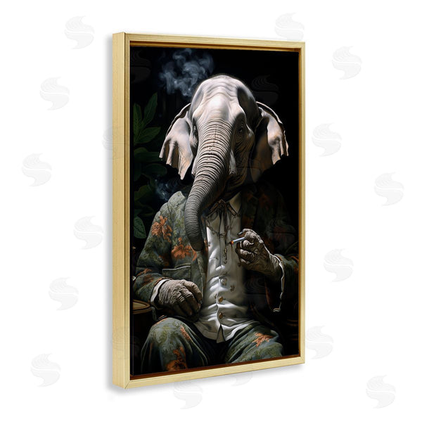 Stupell Industries R3darch0n | Elephant Smoking Cigarette