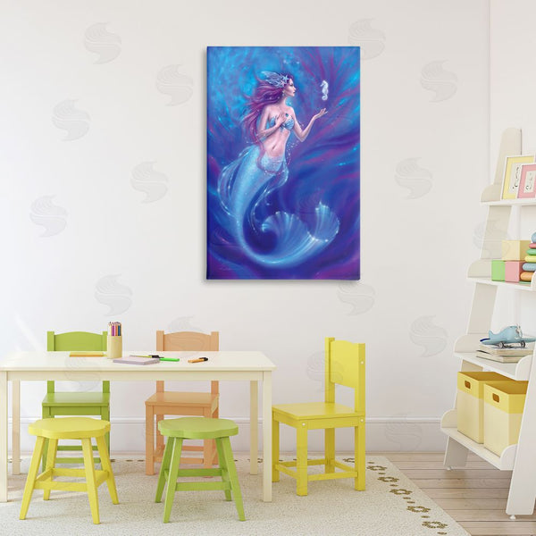 Stupell Industries Rachel Anderson | Jewel Bedecked Mermaid & Seahorse Wall Art