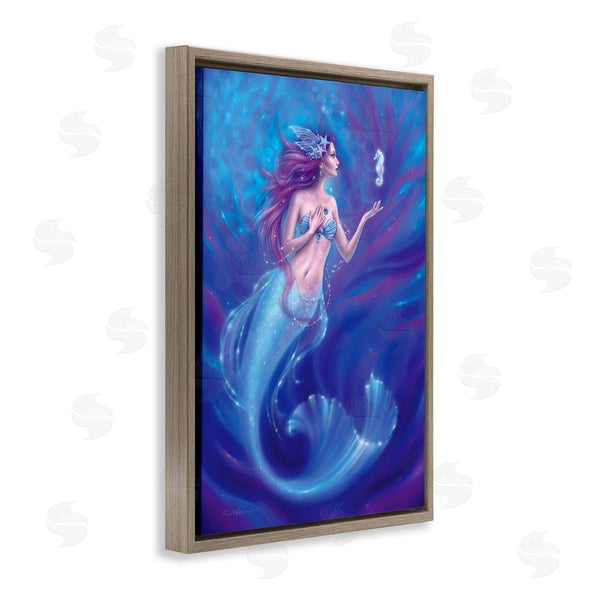 Stupell Industries Rachel Anderson | Jewel Bedecked Mermaid & Seahorse Wall Art