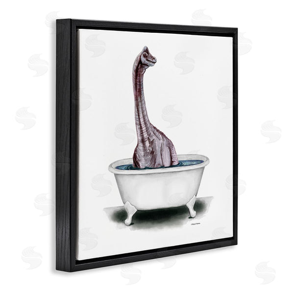 Stupell Industries Rachel Nieman | Bathroom Dinosaur Vintage Tub Wall Art