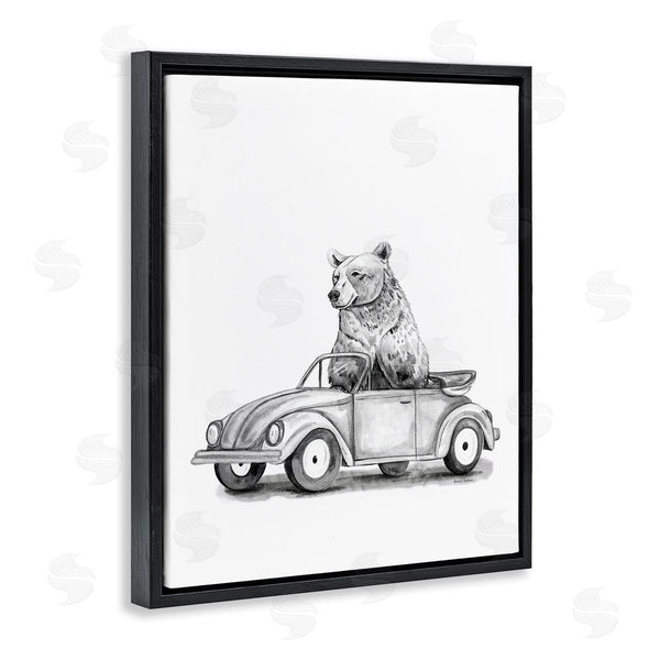 Stupell Industries Rachel Nieman | Bear In Vintage Vehicle