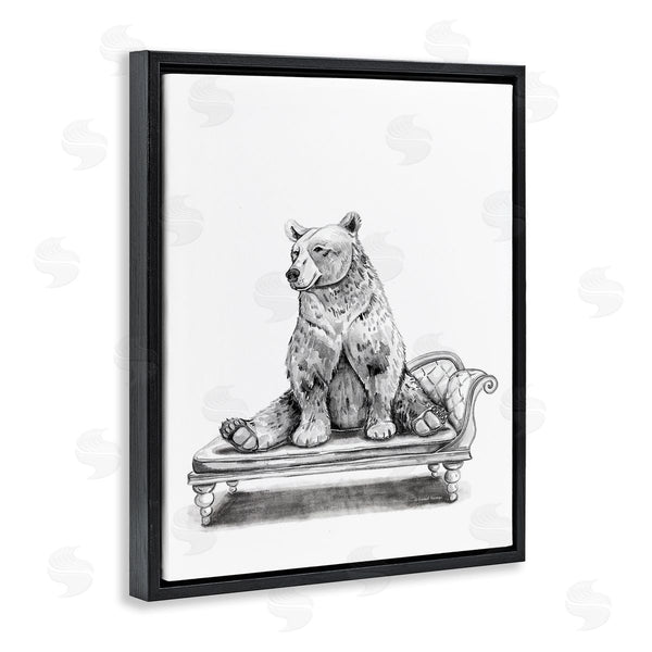 Stupell Industries Rachel Nieman | Bear Lounging On Chaise