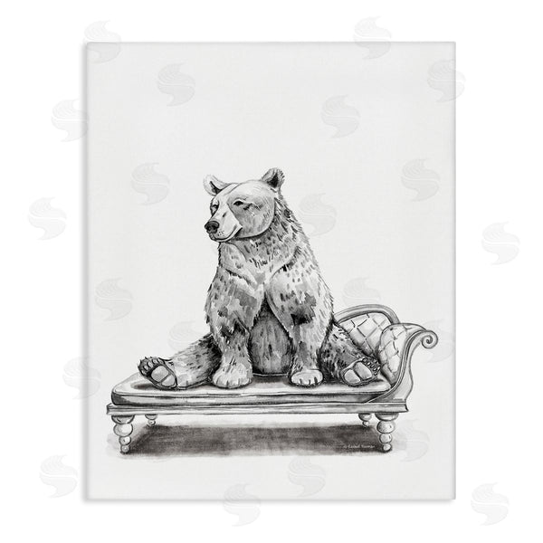 stupell industries Rachel Nieman | Bear Lounging on Chaise