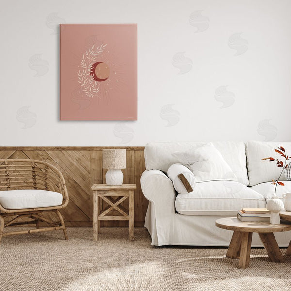 Stupell Industries Rachel Nieman | Boho Herb Botanicals Astral Starry Sun & Moon Wall Art