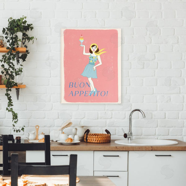 Stupell Industries Rachel Nieman | Buon Appetito Vintage Italian Poster Wall Art