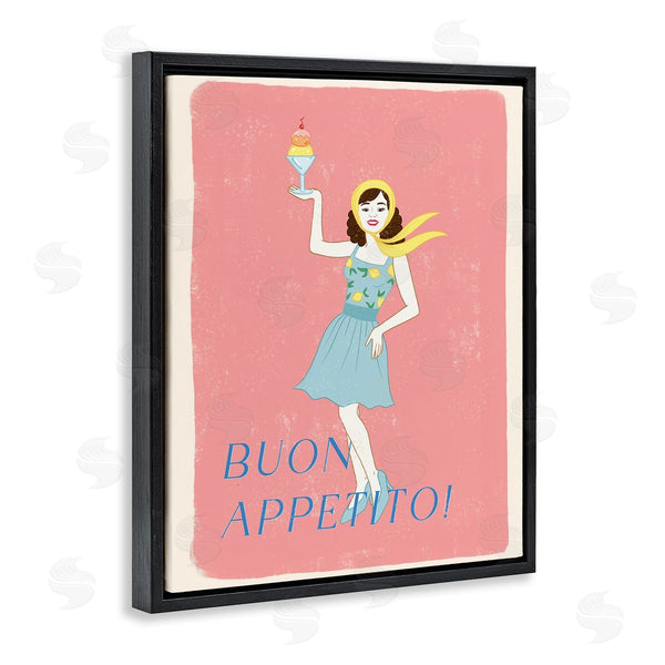 Stupell Industries Rachel Nieman | Buon Appetito Vintage Italian Poster Wall Art