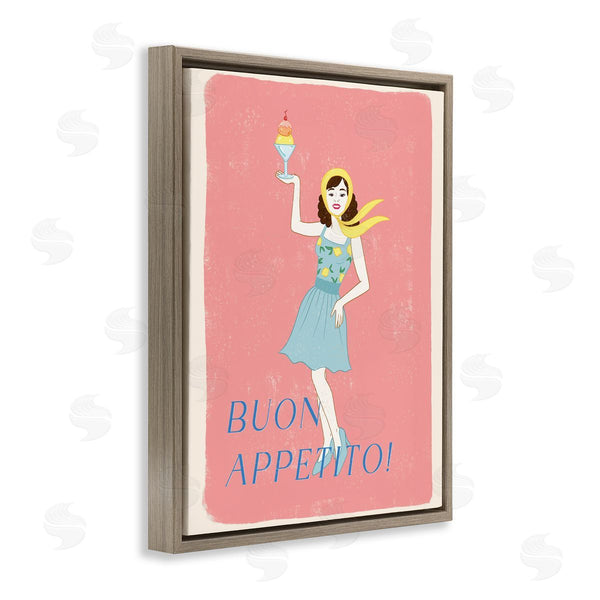 Stupell Industries Rachel Nieman | Buon Appetito Vintage Italian Poster Wall Art