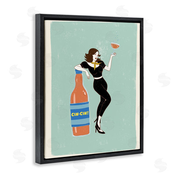 Stupell Industries Rachel Nieman | Cin Cin Vintage Italian Poster Wall Art