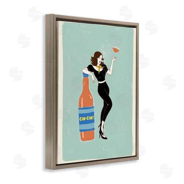 Stupell Industries Rachel Nieman | Cin Cin Vintage Italian Poster Wall Art