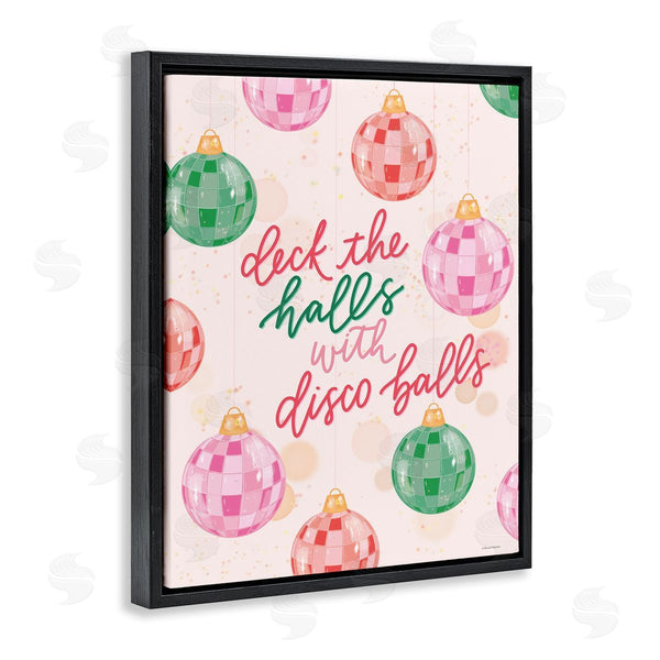 Stupell Industries Rachel Nieman | Deck The Halls Disco Balls