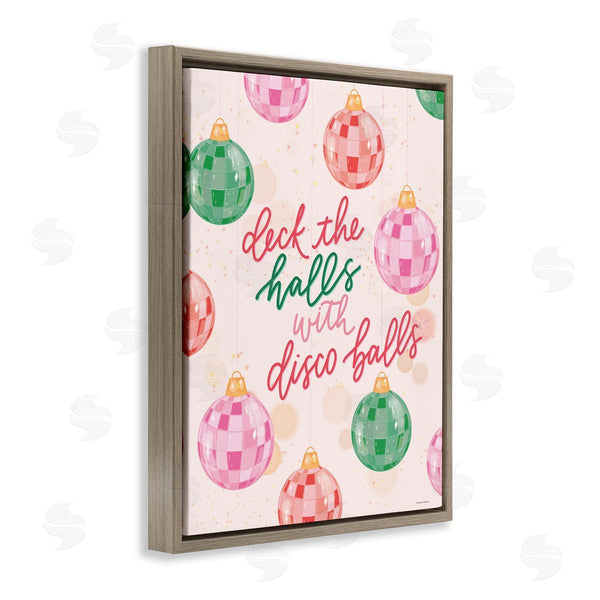 Stupell Industries Rachel Nieman | Deck The Halls Disco Balls