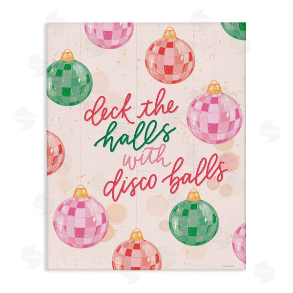 stupell industries Rachel Nieman | Deck The Halls Disco Balls
