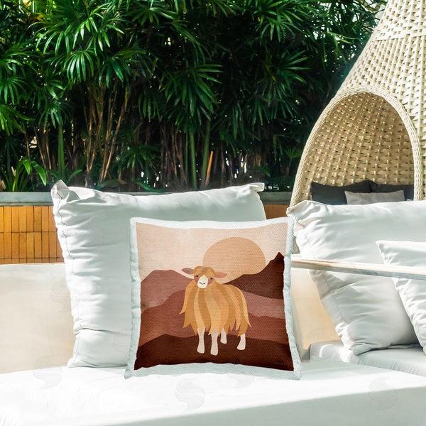 Stupell Industries Rachel Nieman | Desert Sheep Abstract Printed Throw Pillow