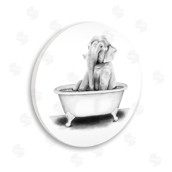 stupell industries Rachel Nieman | Elephant In A Tub Wall Art