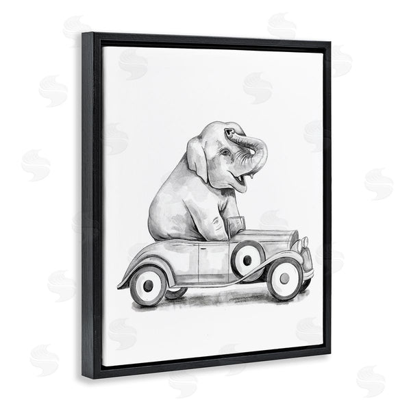 Stupell Industries Rachel Nieman | Elephant In Vintage Vehicle